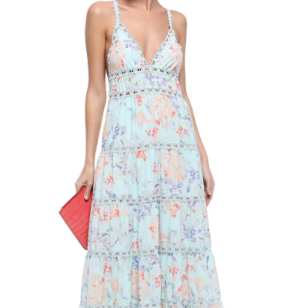 Alice + Olive Blue Floral Maxi